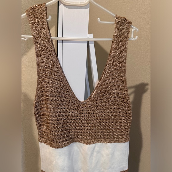 Bronze crochet design high end summer dress - Picture 2 of 8